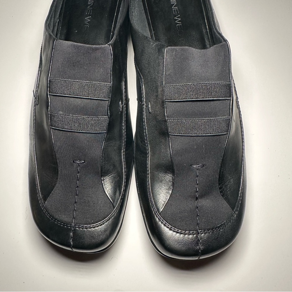 Nine West Women’s Renny Black Leather Slip On Mules Shoes. Size 9… - Picture 8 of 8